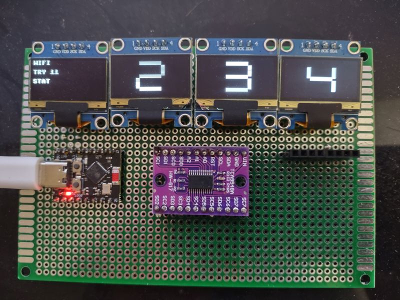 Multi OLED Clock version 2